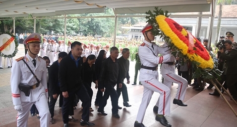 Nhân dân Đồng Tâm tiễn biệt các liệt sỹ CAND hy sinh