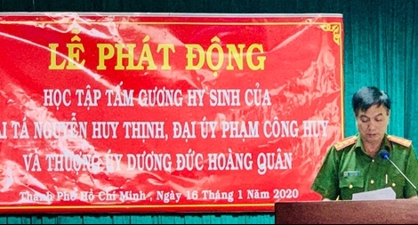 Trường Đại học CSND phát động học tập gương hi sinh của 3 liệt sĩ CAND tại Đồng Tâm