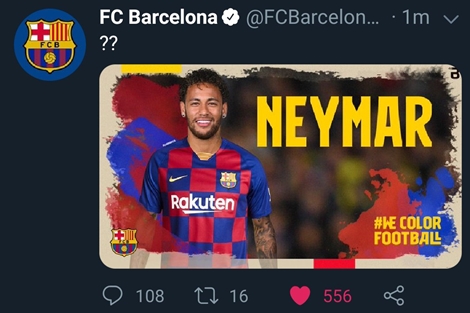 Twitter của Barca bị xâm nhập, "tin động trời" nào bị lộ?