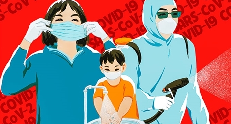 Tranh cổ động trong cuộc chiến chống “giặc COVID-19”