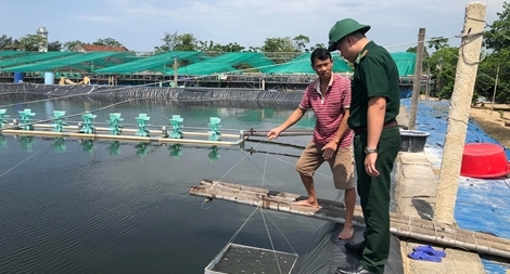 Những người nông dân làm giàu từ nuôi tôm trên cát