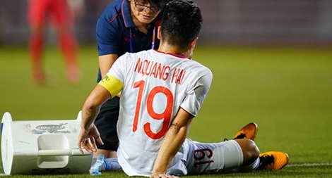 Quang Hải dính chấn thương, không tham gia trận gặp SLNA