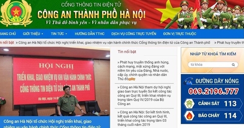 Làm thế nào tra cứu xe vi phạm trên Cổng thông tin của Công an Hà Nội