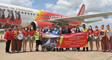 Vietjet khai trương đường bay Băng Cốc – Ubon Ratchathani 