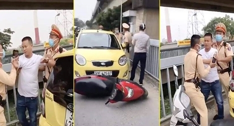 Bất chấp hiệu lệnh, ô tô đi vào đường cấm cầu Thăng Long