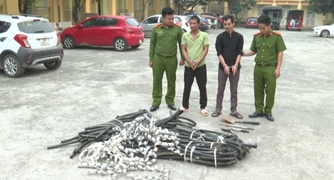 Bắt giữ cặp "đạo chích" chuyên cắt dây cáp điện