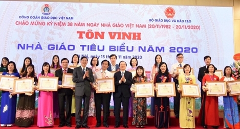 Tôn vinh 183 nhà giáo tiêu biểu năm 2020