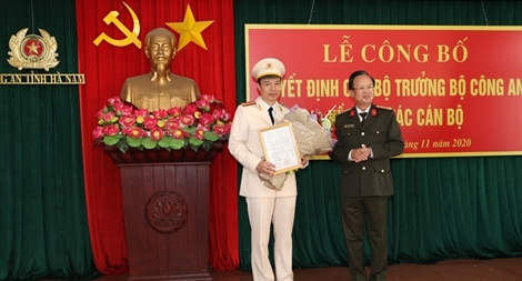 Công an Hà Nam có tân Phó Giám đốc 