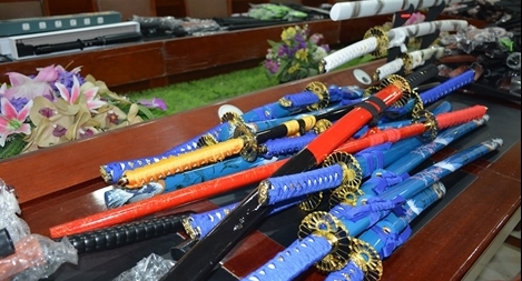 Triệt phá ổ nhóm buôn bán các loại vũ khí, công cụ hỗ trợ 