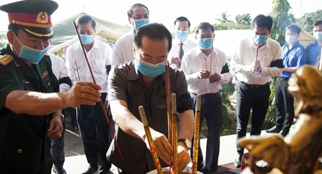 Truy điệu, an táng 262 hài cốt liệt sĩ Việt Nam hy sinh trên chiến trường Campuchia