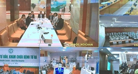 Kết nối Teleheath điều hành chăm sóc sức khỏe đại biểu dự Đại hội