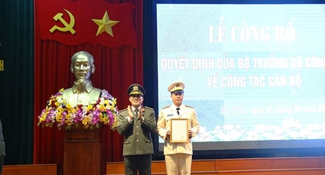 Công an tỉnh Hà Tĩnh có tân Phó Giám đốc 