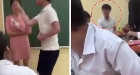 Công an vào cuộc vụ “nam sinh tát cô giáo trên bục giảng”