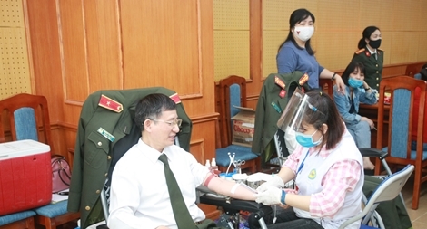 Cục Khoa học, Chiến lược và Lịch sử Công an tổ chức hiến máu tình nguyện