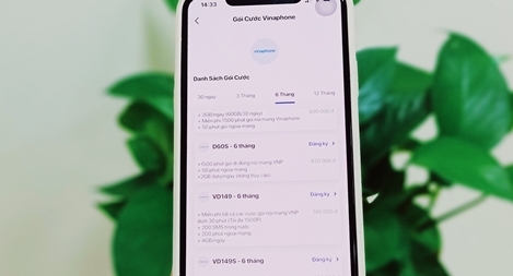 Giảm đến 50% khi mua gói cước VinaPhone trên VNPT Pay