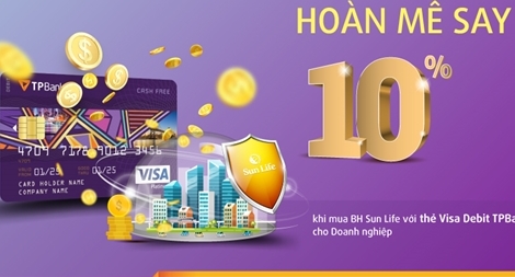 Ưu đãi lớn khi doanh nghiệp thanh toán phí bảo hiểm SunLife bằng Thẻ ghi nợ quốc tế