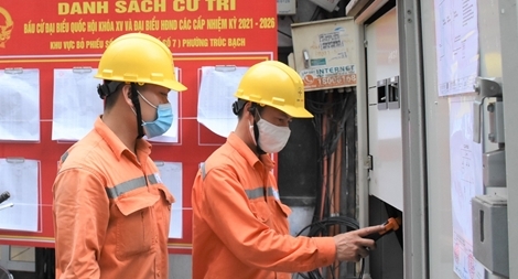 Bảo đảm cung cấp điện phục vụ bầu cử Quốc hội khóa XV và HĐND các cấp