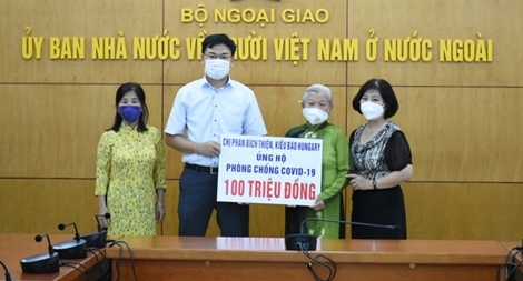 Tiếp nhận tiền kiều bào ủng hộ công tác phòng, chống dịch COVID-19
