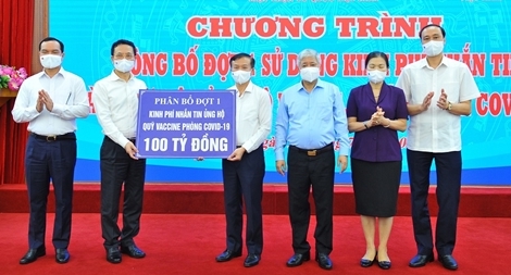 Phân bổ 100 tỷ đồng cho Quỹ vaccine phòng COVID-19 của quốc gia