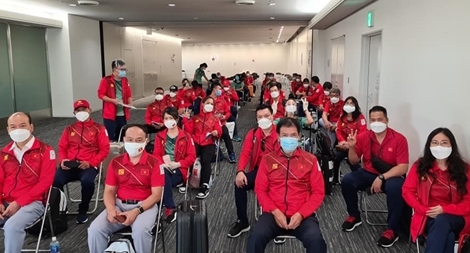 Đoàn Thể thao Việt Nam tới Nhật Bản tham dự Olympic Tokyo 2020