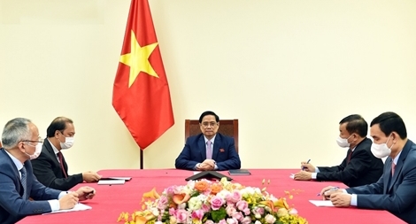 Thủ tướng Chính phủ Phạm Minh Chính điện đàm với Tổng thống Philippines Rodrigo Duterte