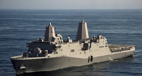 Tàu USS San Diego cập cảng quốc tế Cam Ranh 