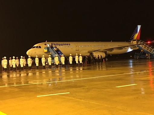 Tổng thống Philippines Duterte đã tới Đà Nẵng dự APEC