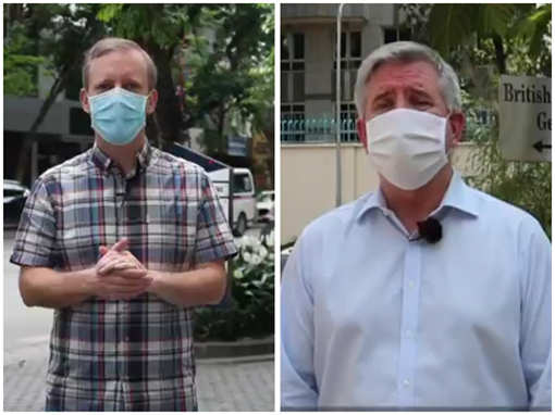 Thông điệp "cách ly xã hội" của các nhà ngoại giao Anh