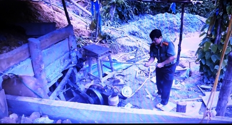 Quyết liệt truy quét “vàng tặc” ở vùng rừng núi Vĩnh Linh, Quảng Trị
