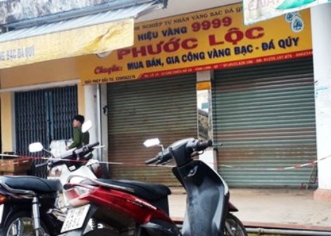 Một tiệm vàng ở Quảng Trị bị trộm đột nhập trong đêm
