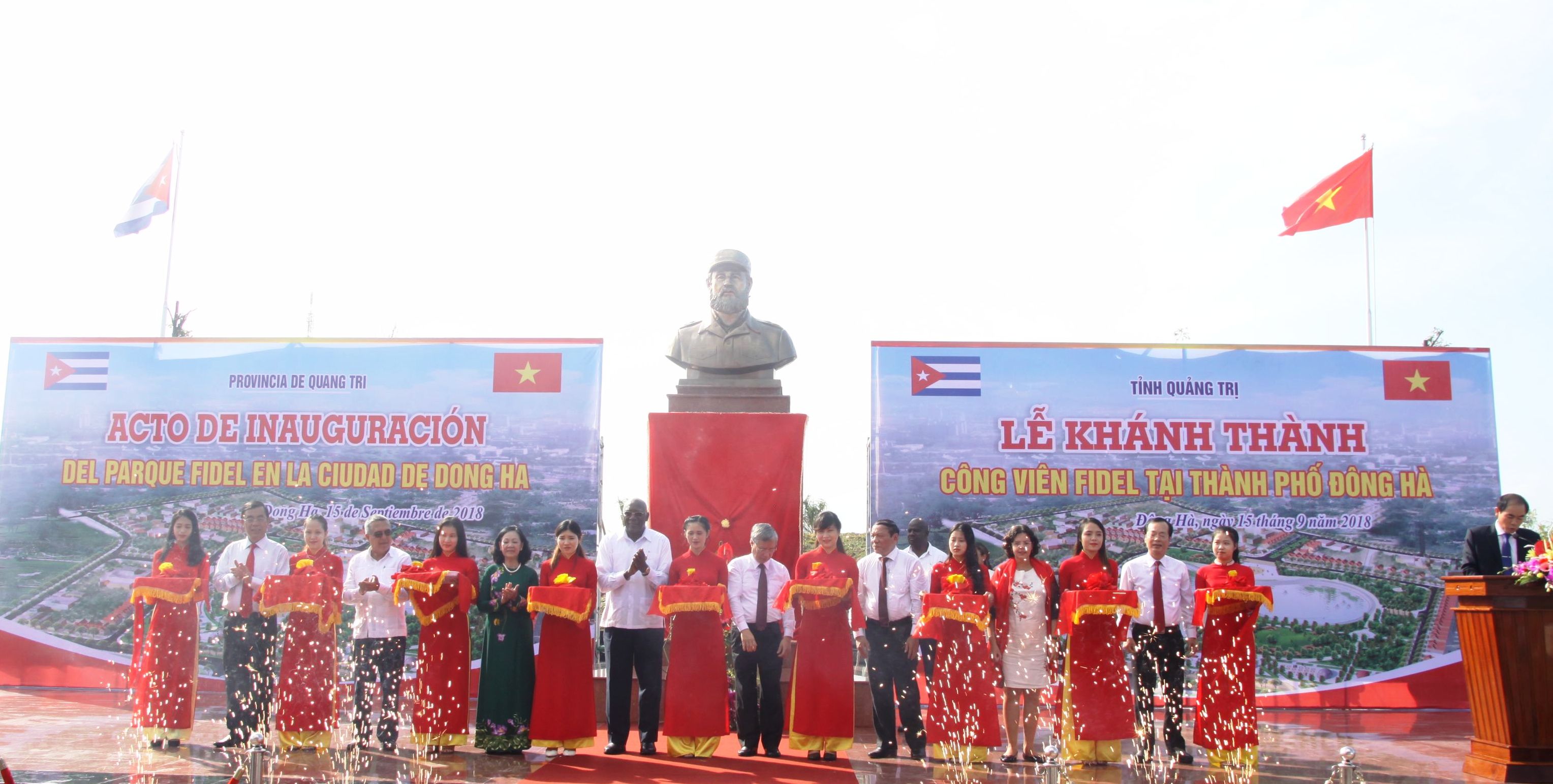 Khánh thành công viên Fidel Castro tại Quảng Trị 