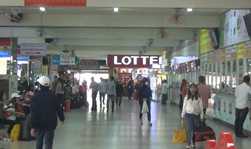 Bến xe Miền Đông vẫn còn nhiều vé xe cho người dân về quê đón tết