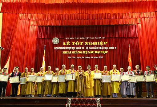 Học viện Phật giáo Việt Nam khai giảng khóa đầu tiên hệ sau Đại học