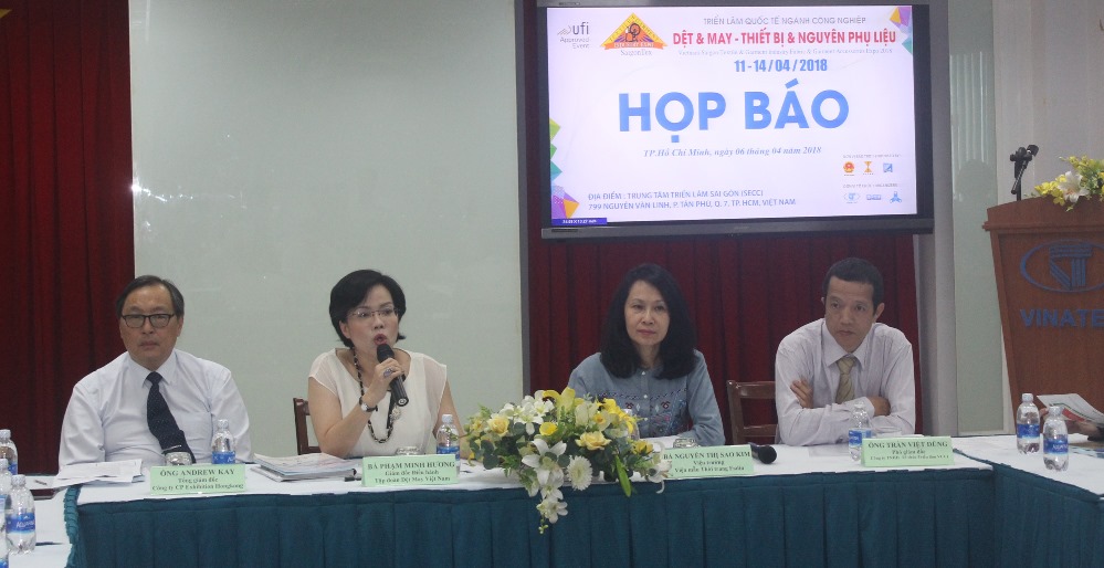 SaigonTex 2018 thu hút hơn 900 doanh nghiệp đến từ 27 quốc gia và lãnh thổ trên thế giới