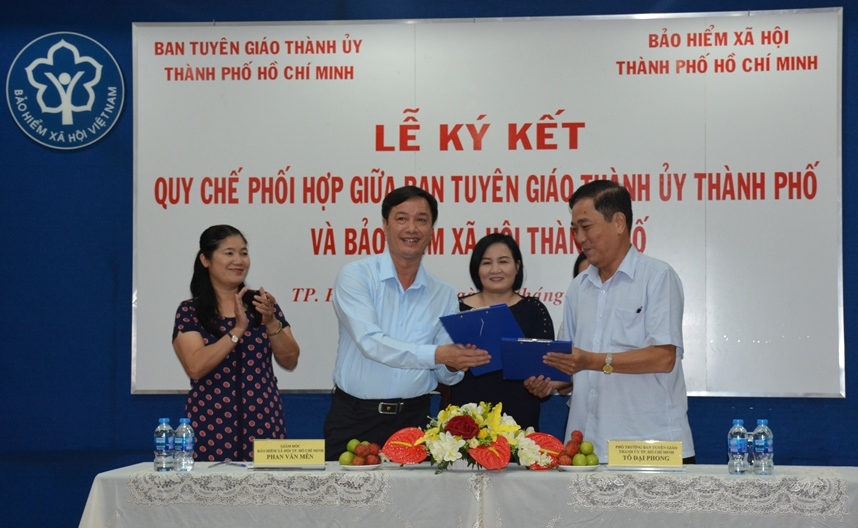 Ban Tuyên giáo Thành ủy và BHXH TP Hồ Chí Minh ký kết quy chế phối hợp