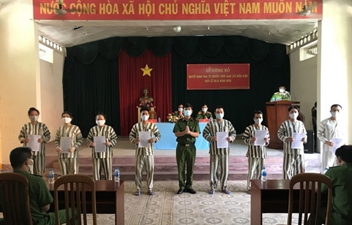 Nhiều phạm nhận được tha tù, giảm thời hạn chấp hành án đợt Lễ 30/4