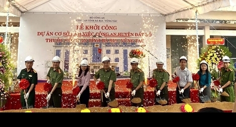 Khởi công xây dựng trụ sở Công an TP Bà Rịa và Công an huyện Đất Đỏ