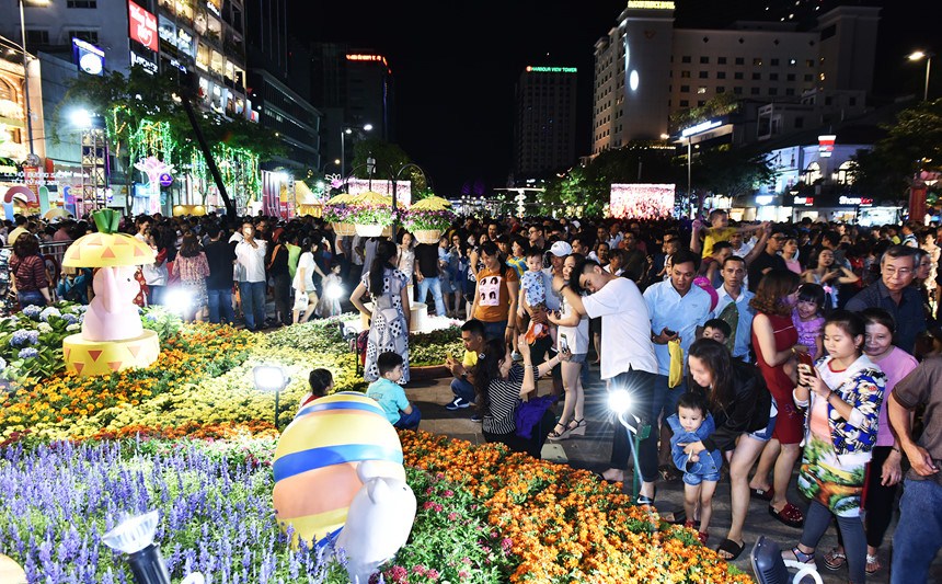  95 nghìn lượt khách quốc tế đến TP Hồ Chí Minh dịp Tết 2019