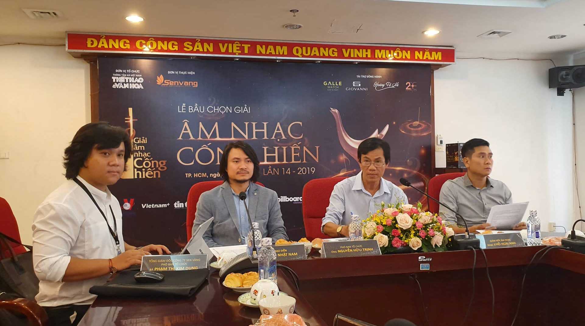 Gần 100 nhà báo tham gia bầu chọn Giải âm nhạc Cống hiến 2019