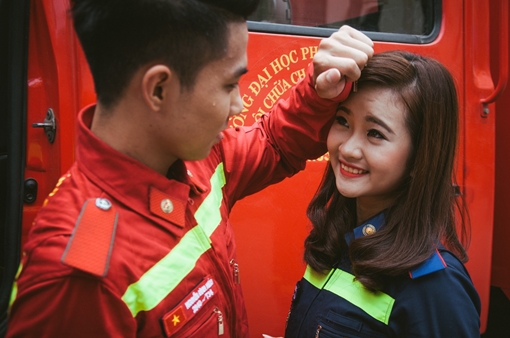 Ngắm 12 "hotgirl - hotboy" “bốc lửa” nhất Đại học PCCC