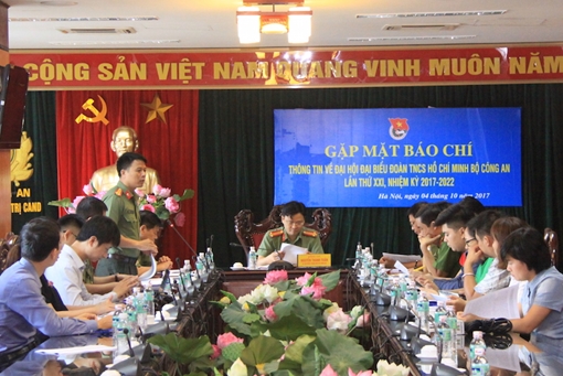 Đại hội Đoàn Thanh niên Bộ Công an lần thứ XXI sẽ khai mạc vào ngày 10-10
