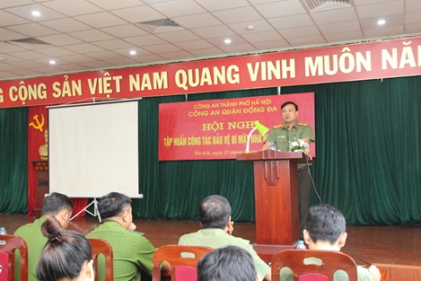 Công an quận Đống Đa tập huấn công tác bảo vệ bí mật nhà nước cho CBCS
