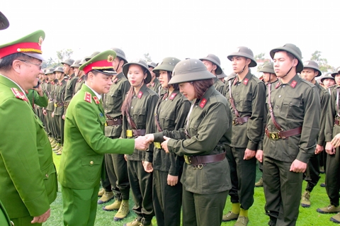 Hơn 500 tân binh bước vào khoá huấn luyện tại Bộ Tư lệnh CSCĐ