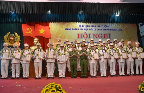 Tuyên dương điển hình thuộc lực lượng Cảnh sát bảo vệ mục tiêu
