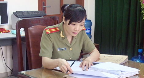 Nữ chiến sỹ an ninh được nhân dân tin yêu