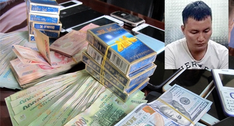 Bắt hàng chục con bạc, thu giữ nửa tỷ đồng