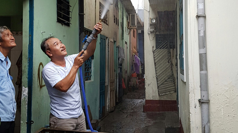 Sáng chế xe cứu hỏa di động trong hẻm phố