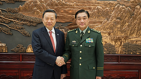 Bộ trưởng Tô Lâm hội kiến Bộ trưởng Bộ An ninh và Tư lệnh Tổng Bộ Cảnh sát vũ trang Trung Quốc