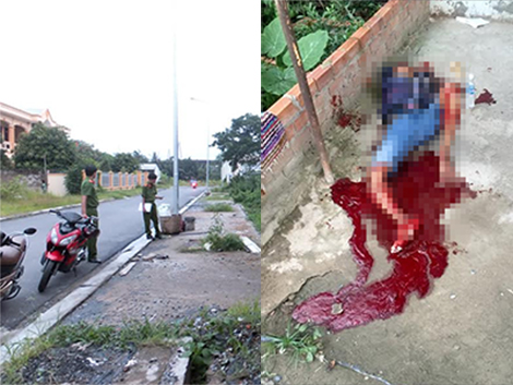 Bị chém nguy kịch khi đang ngồi chơi trước cửa nhà 