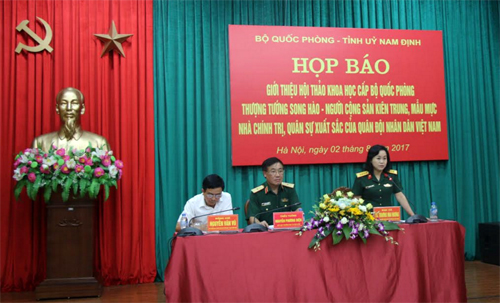 Họp báo giới thiệu Hội thảo khoa học về Thượng tướng Song Hào